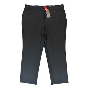 NWT AVENUE Cool Hand Trouser Straight Leg Black Dress Pants Women’s Size 18 Tall